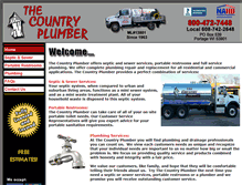 Tablet Screenshot of countryplumber.com
